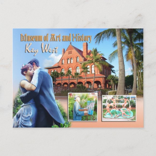 Cartão Postal Key West Museum of Art & History, Key West, FL (Frente)