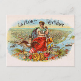 Cartão Postal Key West Vintage La Flor de Key West