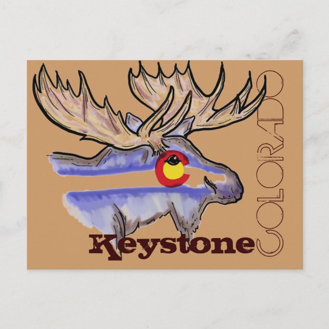 Cartão postal Keystone Colorado elk (Frente)
