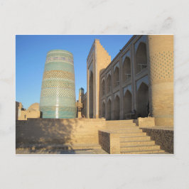 Cartão Postal Khiva, Chiwa, Usbequistão Kalta-Minor-Minarett