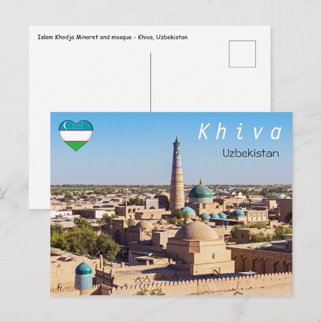 Cartão Postal Khiva - Uzbequistão (Frente/Verso)
