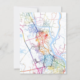 Cartão Postal Khulna Bangladesh City Map