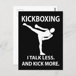 Cartão Postal Kickboxer do Kickboxer de Combate de Kickboxer
