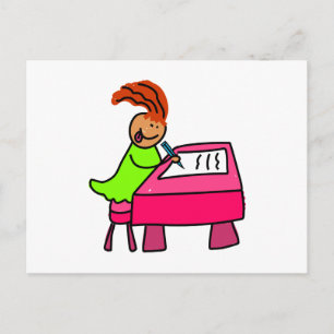 Cartão Postal Kid escolar