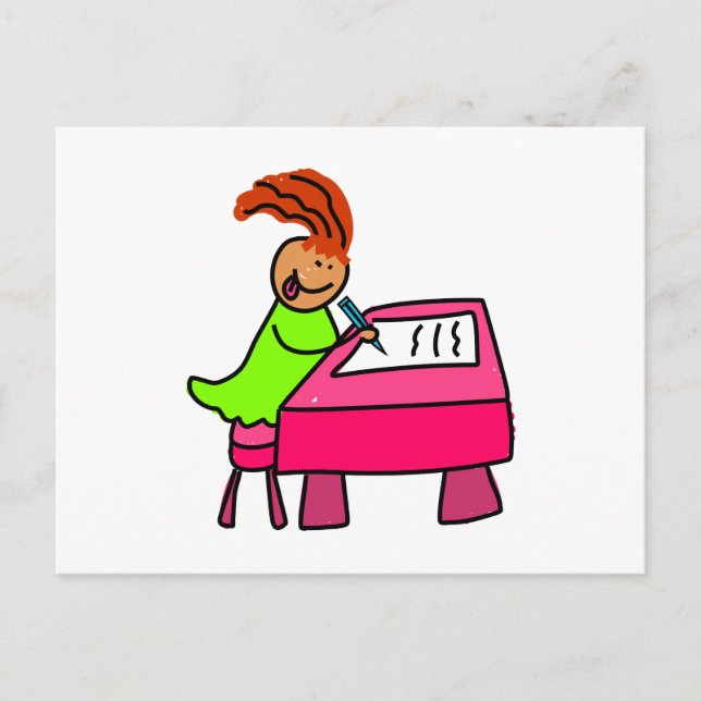 Cartão Postal Kid escolar (Frente)