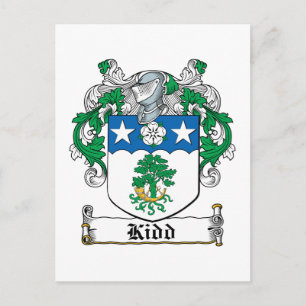 Cartão Postal Kidd Family Crest
