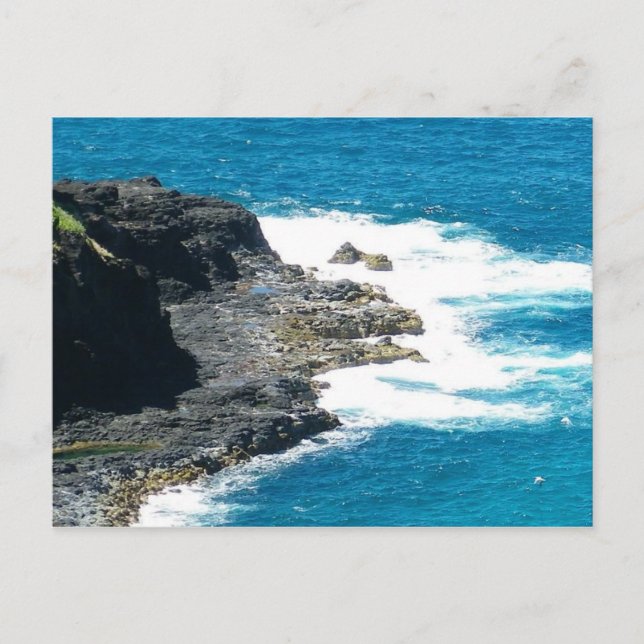 Cartão Postal Kilauea Coastline Kilauea Kauai Havaí (Frente)
