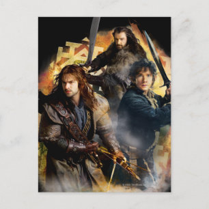 Cartão Postal Kili, BILBO BAGGINS™, & THORIN OAKENSHIELD™ Art