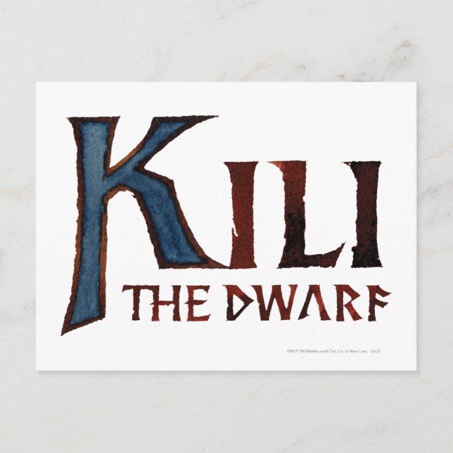Cartão Postal KILI THE DWARF™ Name (Frente)