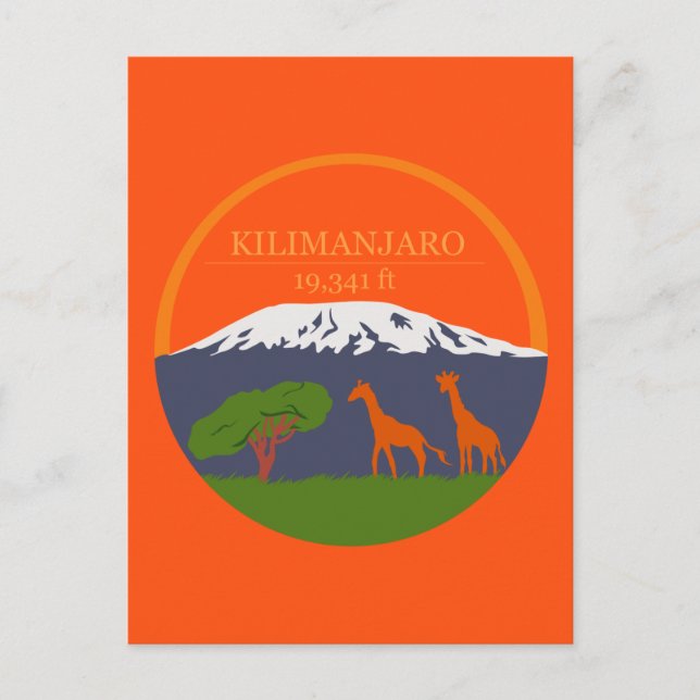 Cartão Postal Kilimanjaro Altitude (Frente)
