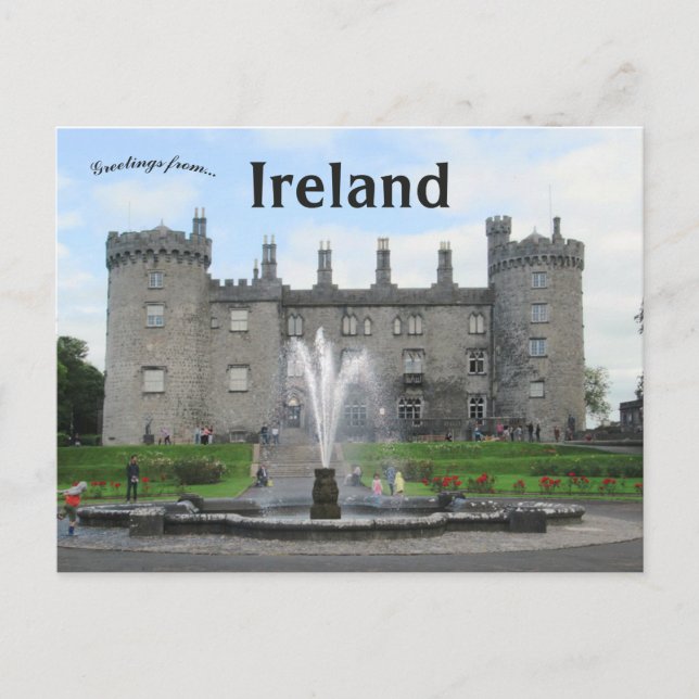 Cartão Postal Kilkenny Castle Irlanda (Frente)