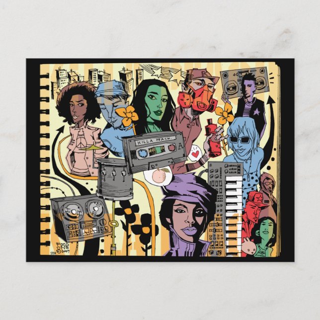 Cartão Postal Killa Peach Postcard (Frente)