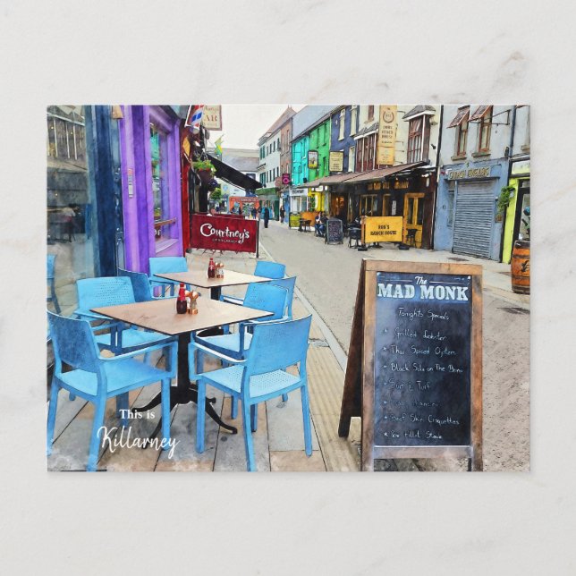 Cartão Postal Killarney Colorida- Irlanda (Frente)