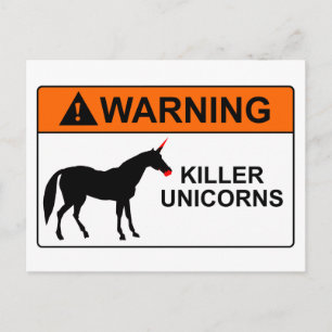 Cartão Postal Killer Unicorns