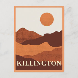 Cartão Postal Killington, Montanhas Vermont Paisagem