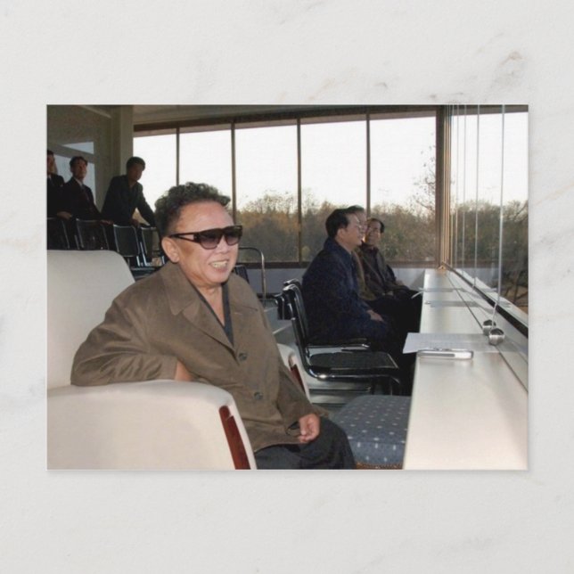 Cartão Postal Kim Jong-il, Coreia do Norte (Frente)