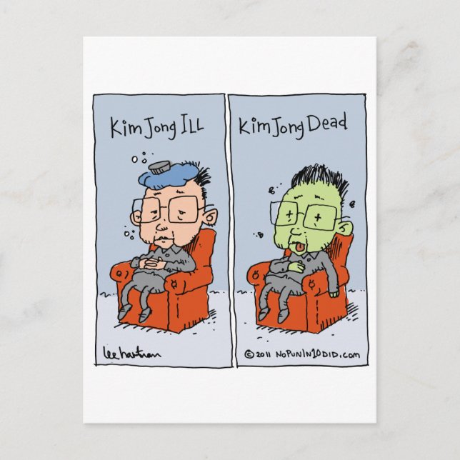 Cartão Postal kim jong ill (Frente)