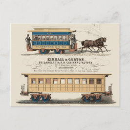 Cartão Postal Kimball & Gorton Philadelphia R.R. Fabricante De A