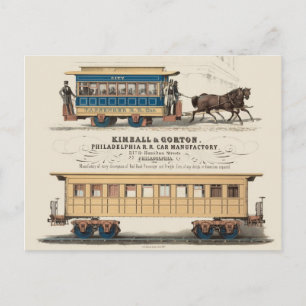 Cartão Postal Kimball & Gorton Philadelphia R.R. Fabricante De A