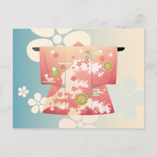 Cartão Postal Kimono
