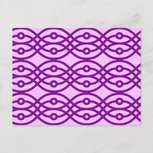 Cartão Postal Kimono impressão, lavanda e roxo