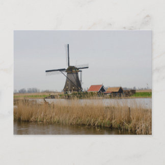 Cartão Postal Kinderdijk Windmill Holland