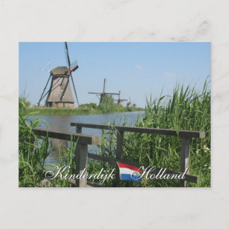 Cartão postal Kinderdijk Windmills Holland