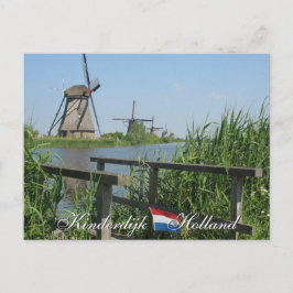 Cartão postal Kinderdijk Windmills Holland
