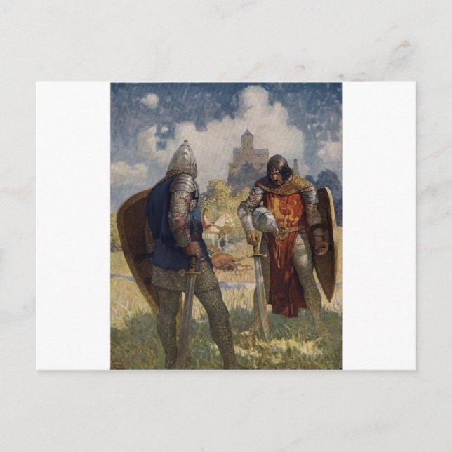 Cartão Postal King Arthur & Castle (Frente)