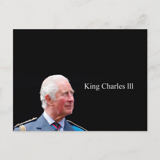 Cartão Postal King Charles lll Postcard (Frente)