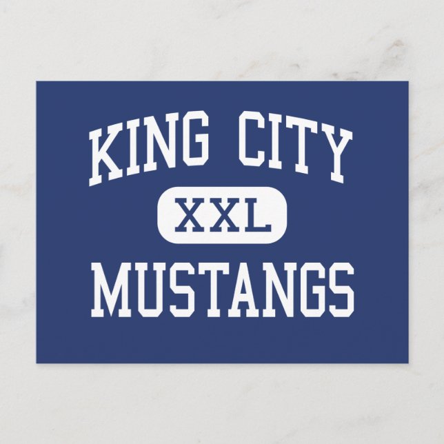 Cartão Postal King City - Mustangs - High - King City California (Frente)