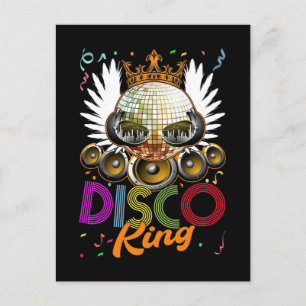 Cartão Postal King Disco Funky Music Dancing