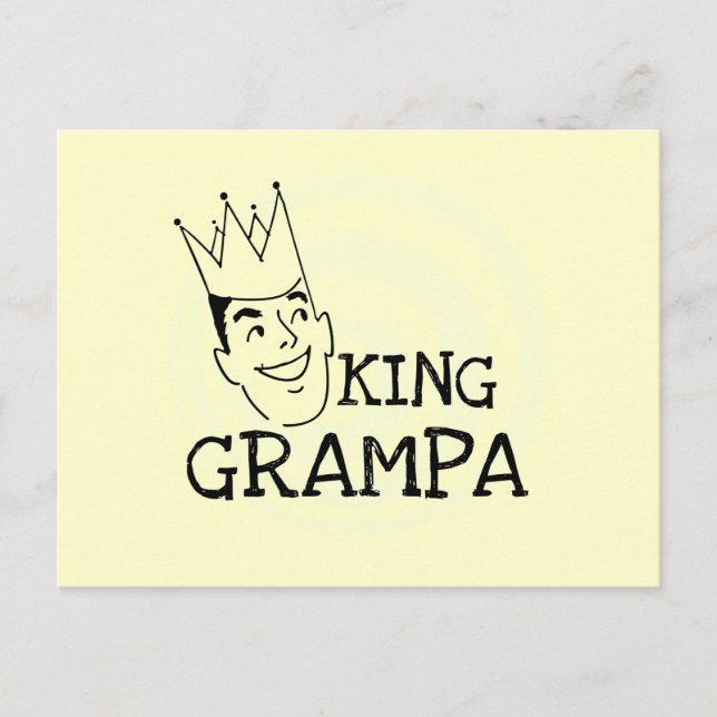 Cartão Postal King Grampa T-shirts e presentes (Frente)