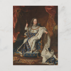 Cartão Postal King Luís XV como Criança por Hyacinthe Rigaud