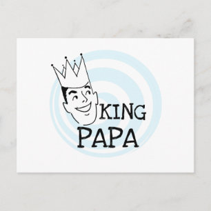 Cartão Postal King Papa T-shirts e presentes