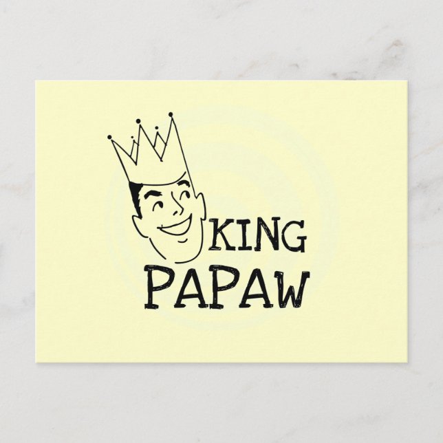 Cartão Postal King Papaw T-shirts e presentes (Frente)