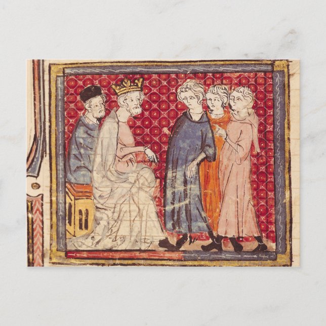 Cartão Postal King Philippe I , Grandes Chroniques de França (Frente)