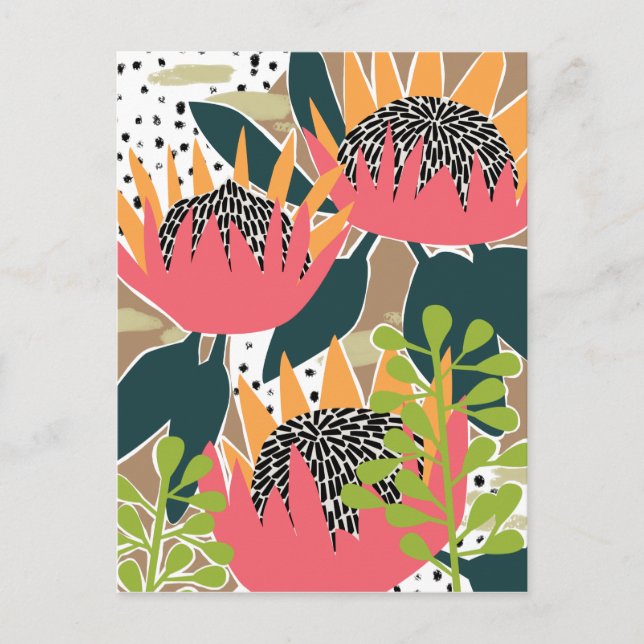 Cartão Postal King Protea I (Frente)