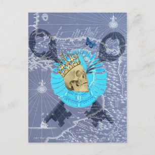 Cartão Postal King Skull