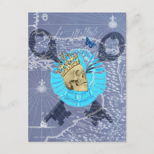 Cartão Postal King Skull (Frente)