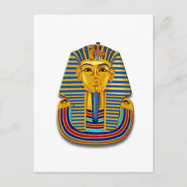 Cartão Postal King Tut Mask (Frente)