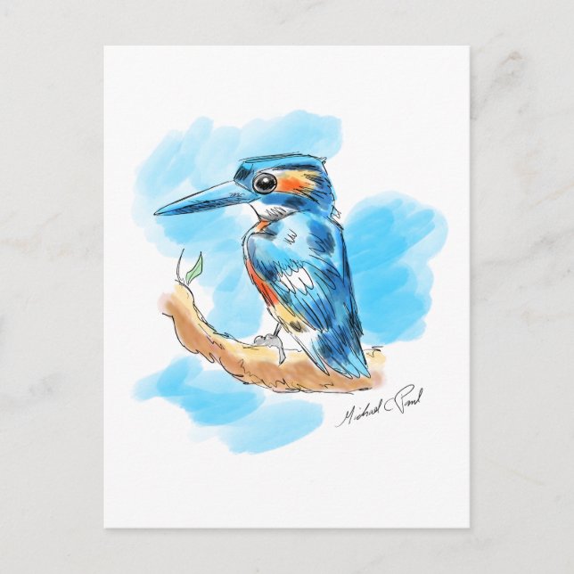 Cartão Postal Kingfisher (Frente)