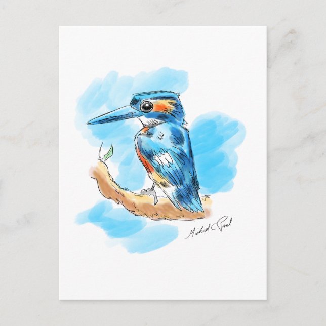 Cartão Postal Kingfisher (Frente)
