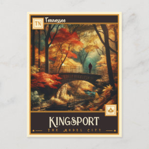 Cartão Postal Kingsport, Tennessee Vintage