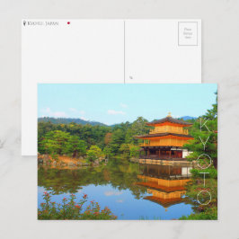 Cartão postal Kinkaku-ji, Quioto, Japão