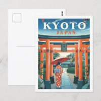 Kioto Japão Vintage Familiar Viagem
