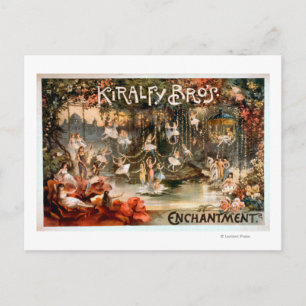 Cartão Postal Kiralfy Brothers Enchantment Poster