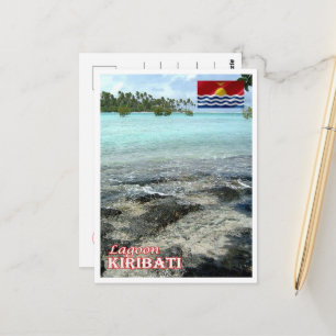 Cartão Postal Kiribati - Lagoa - Panorama -