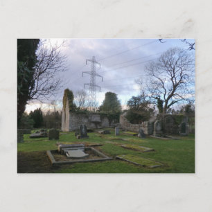 Cartão Postal Kirk preto do Outlander: Ruínas da igreja do luga