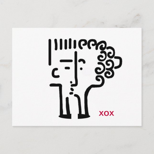 Cartão Postal Kisses por correio (Frente)